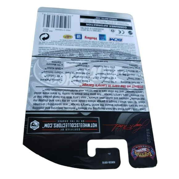 2009 Hot Wheels DAIRY DELIVERY Larry's Garage Metalflake Matte Black 12/20 1:64 - Picture 10 of 14